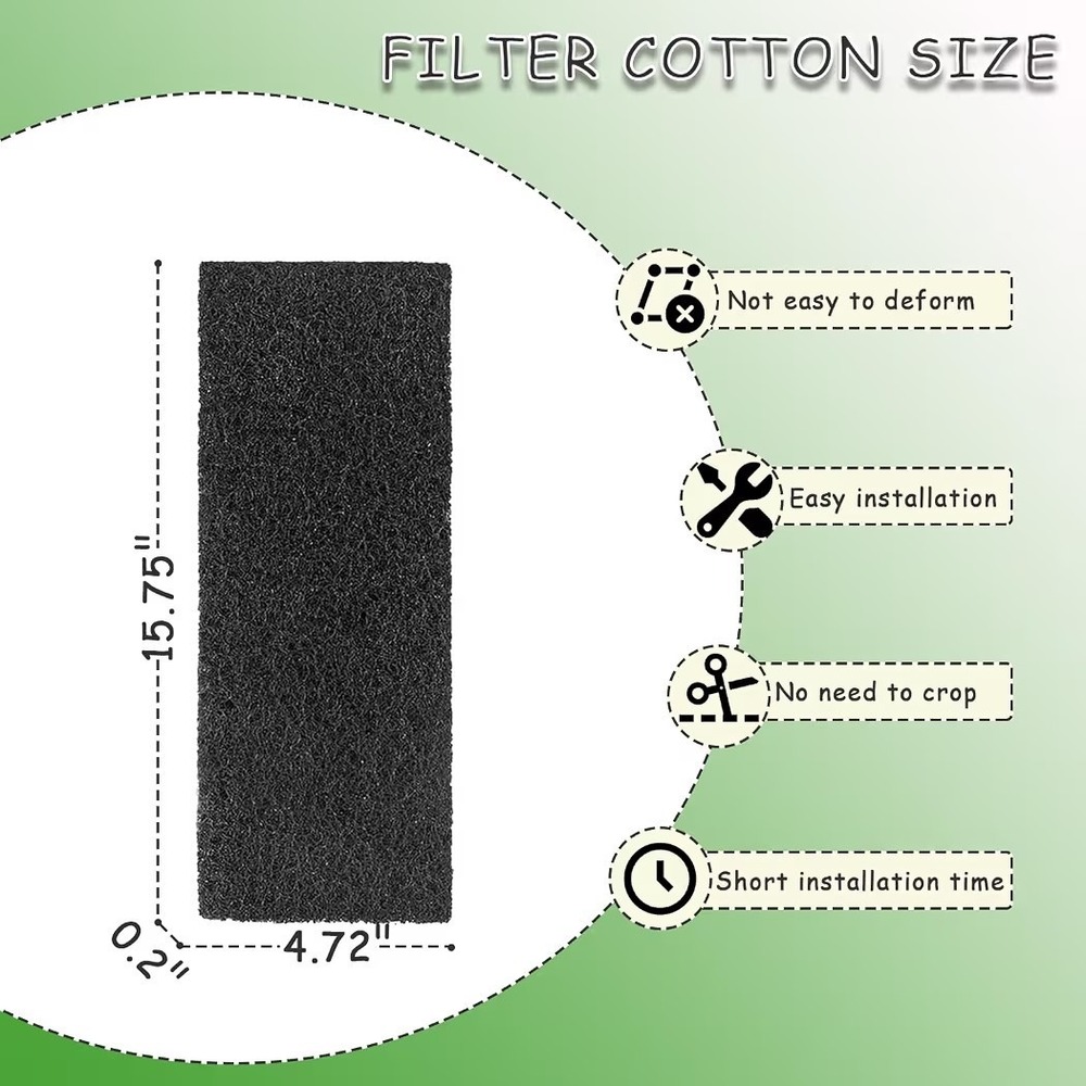 8 Pack FLT4825 HEPA Pre Filter B Replacement Compatible w/ GermGuardian AC4825E - Picture 3 of 3